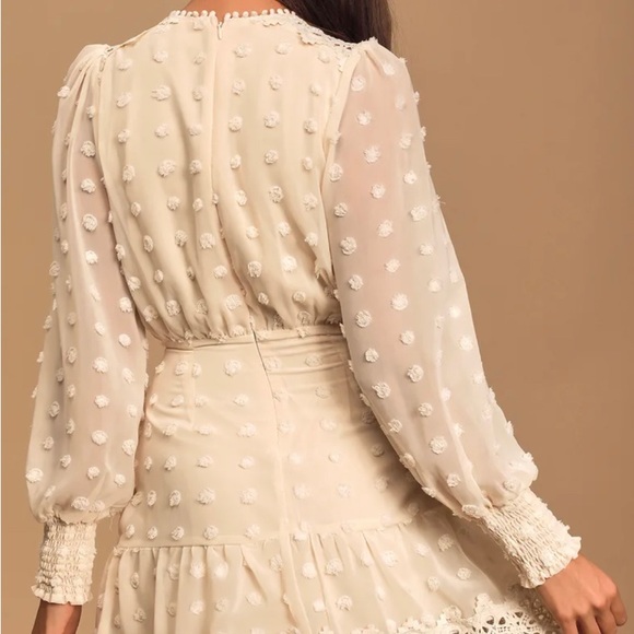 Current season LULUS Lust or Love cream ivory dress - Picture 3 of 8